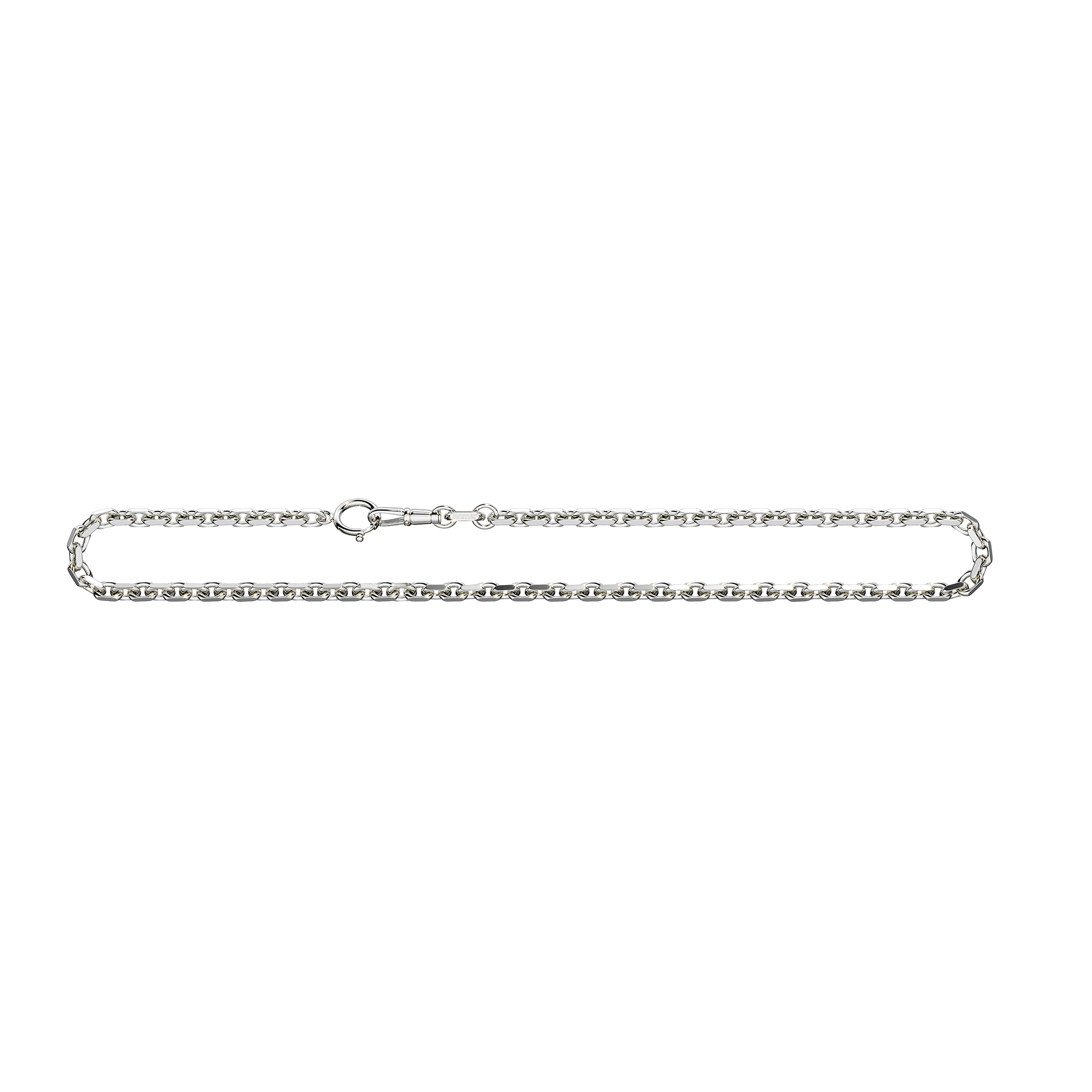 A detail image of Silver Diamond Cut Trace Chain XL in Silver